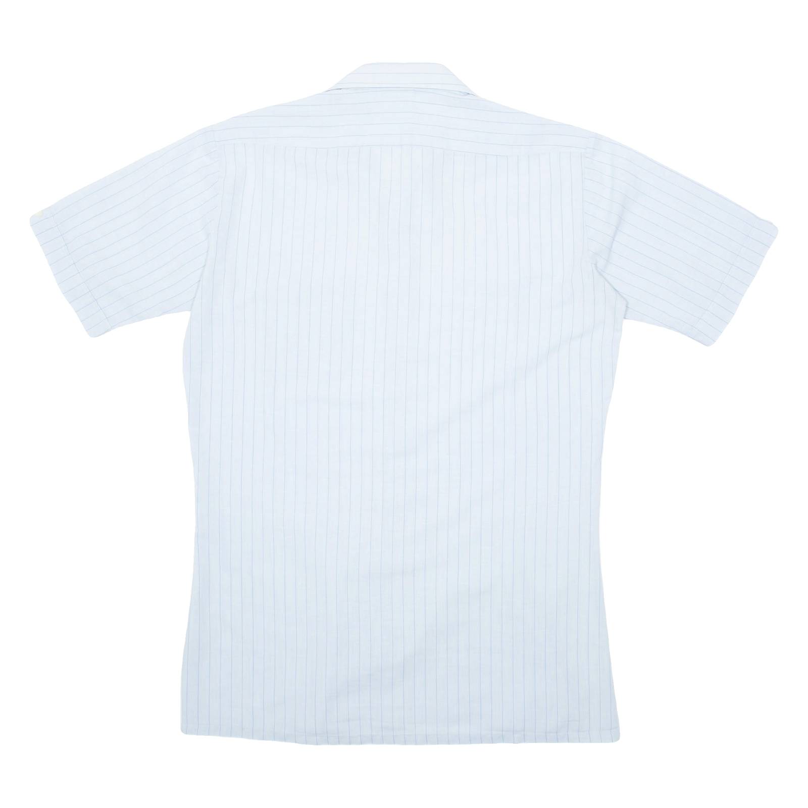 Mens Shirt White Striped M