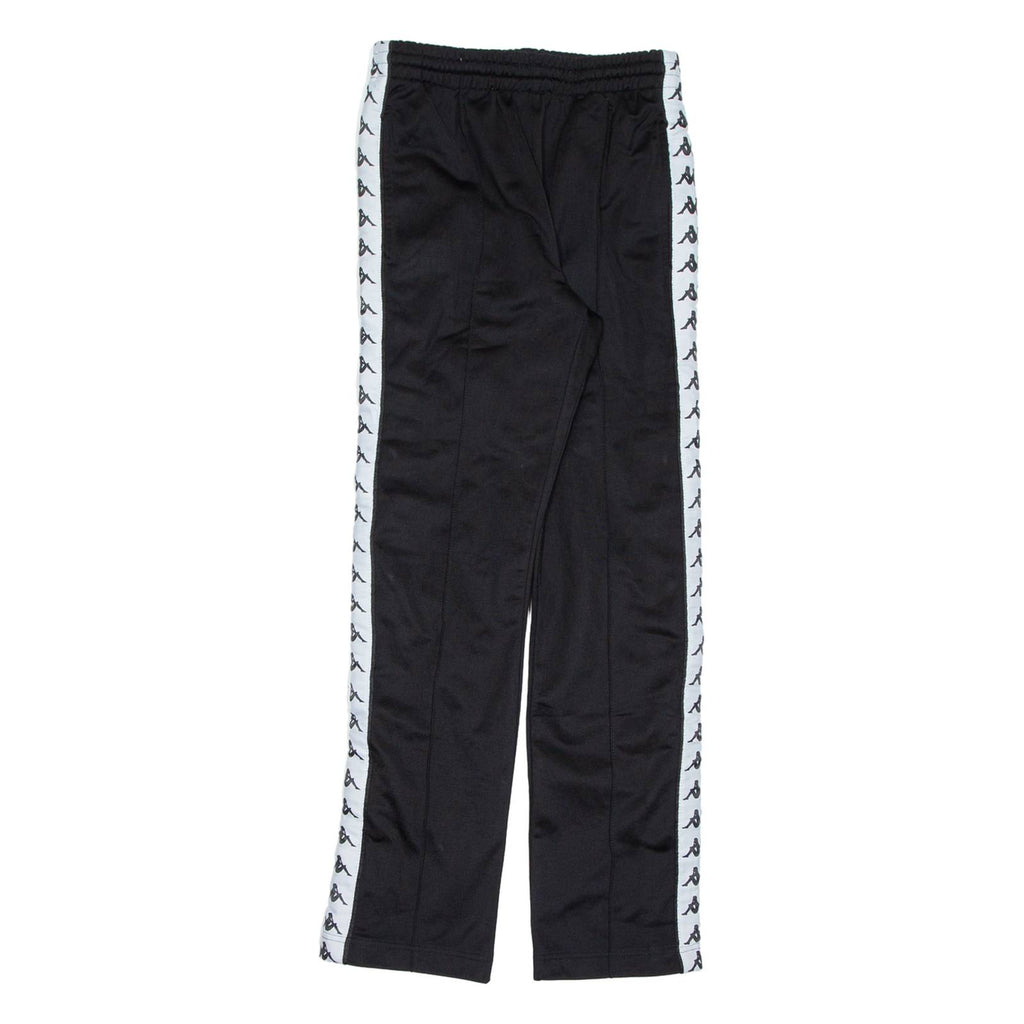 KAPPA Womens Track Pants Black Straight XS W26 L29