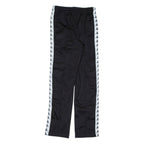 KAPPA Womens Track Pants Black Straight XS W26 L29