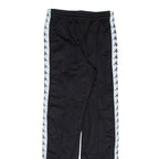 KAPPA Womens Track Pants Black Straight XS W26 L29