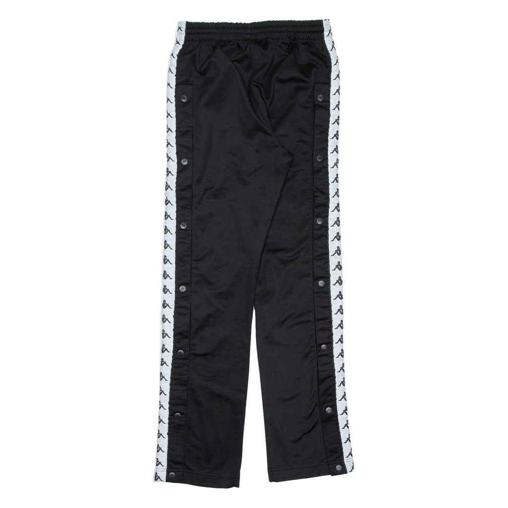 KAPPA Womens Track Pants Black Straight XS W26 L29