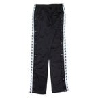 KAPPA Womens Track Pants Black Straight XS W26 L29