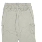ST JOHN'S BAY Womens Beige Cotton Blend Cargo Shorts UK 14 W34 Casual Relaxed