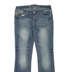 RUE 21 Womens Blue Regular Fit Straight Denim Medium Wash W32 L32 Casual