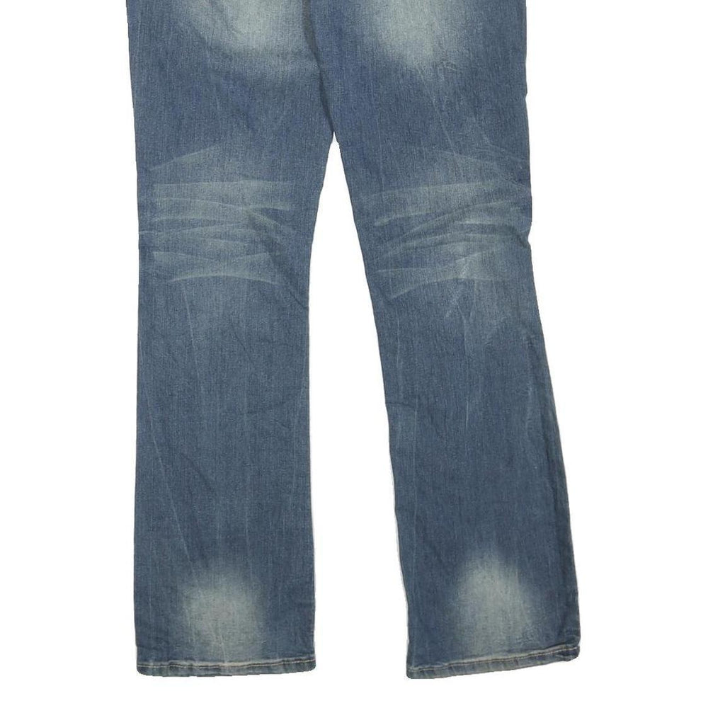 RUE 21 Womens Blue Regular Fit Straight Denim Medium Wash W32 L32 Casual