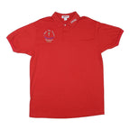 JERZEES Mens Red 1996 Embroidered Cotton Blend Polo Shirt XL Casual Classic Fit