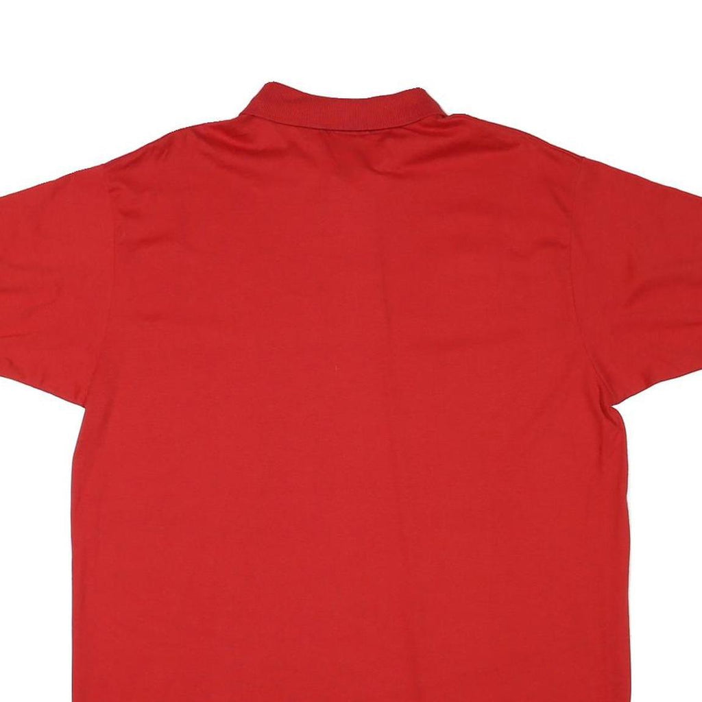 JERZEES Mens Red 1996 Embroidered Cotton Blend Polo Shirt XL Casual Classic Fit