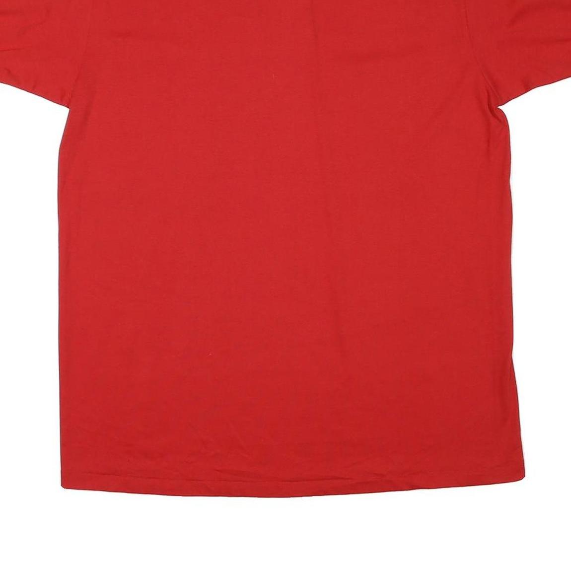 JERZEES Mens Red 1996 Embroidered Cotton Blend Polo Shirt XL Casual Classic Fit