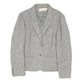 PENDLETON Womens Grey Wool Classic Jacket M Tweed Button Closure Tailored