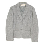 PENDLETON Womens Grey Wool Classic Jacket M Tweed Button Closure Tailored