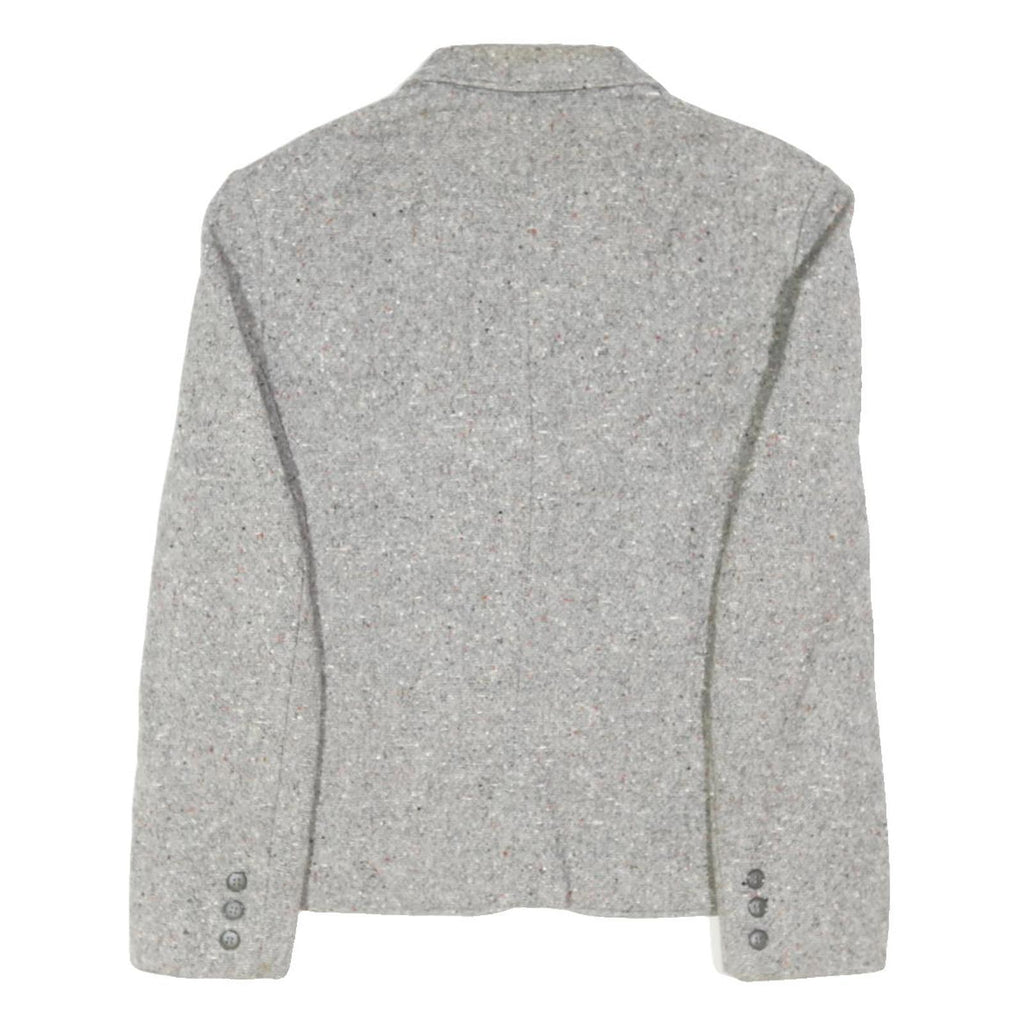 PENDLETON Womens Grey Wool Classic Jacket M Tweed Button Closure Tailored