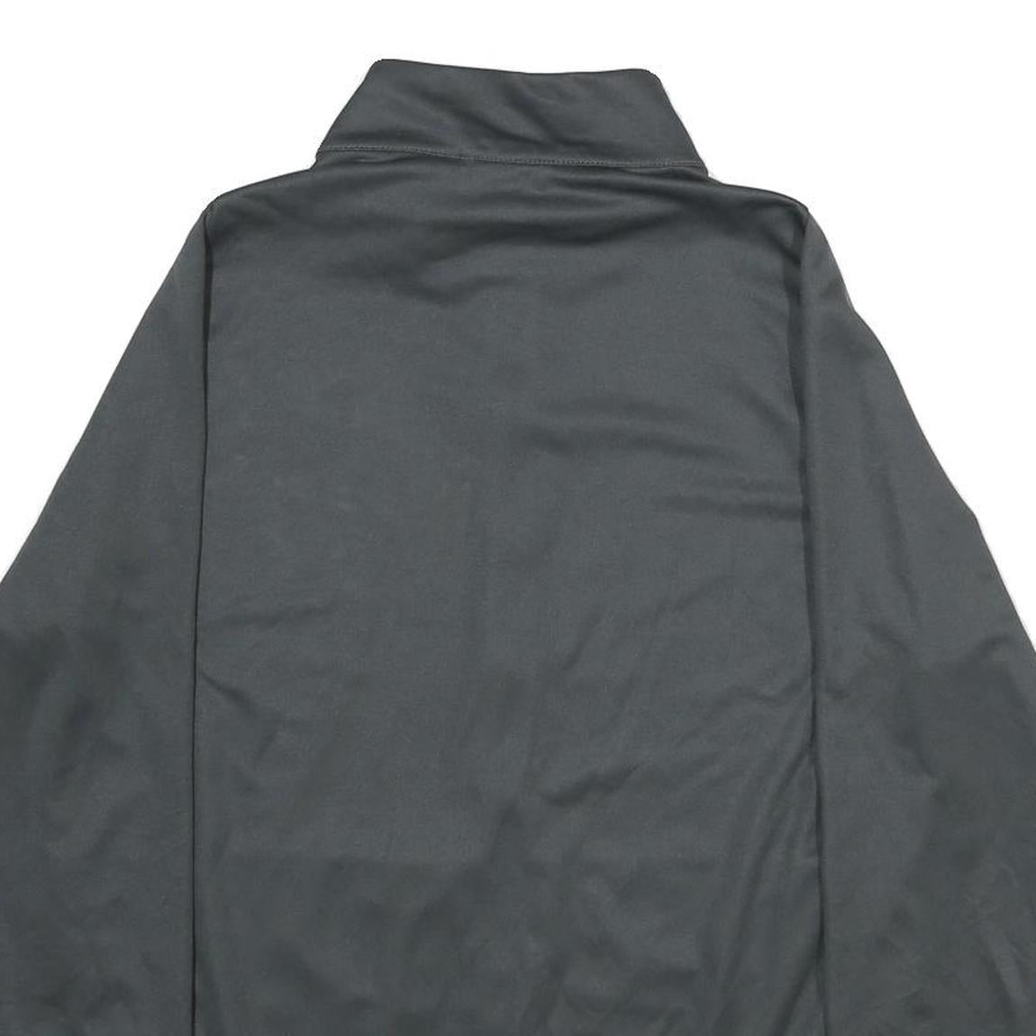 NIKE Womens Grey Zip Jacket L Polyester Plain Printed Sports Volleyball