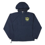 CHAMPION Mens Navy Blue Franklin College Pullover Jacket M Polyester Blend
