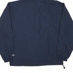CHAMPION Mens Navy Blue Franklin College Pullover Jacket M Polyester Blend