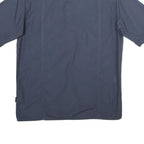 TEDDY'S Mens Blue Polyester Blend Short Sleeve Shirt S Casual Button Pocket