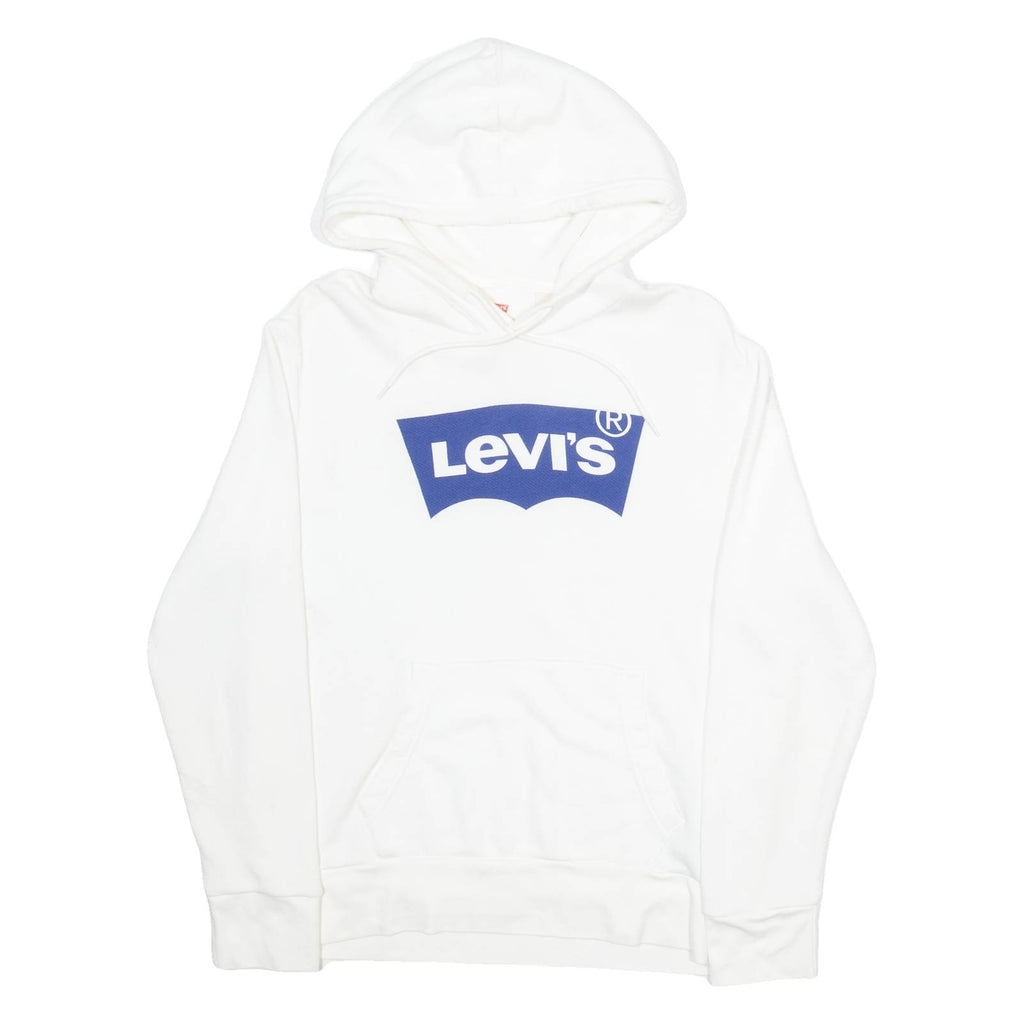 LEVI'S Mens White Hoodie S