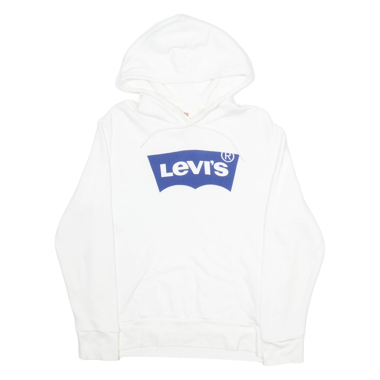 LEVI'S Mens White Hoodie S