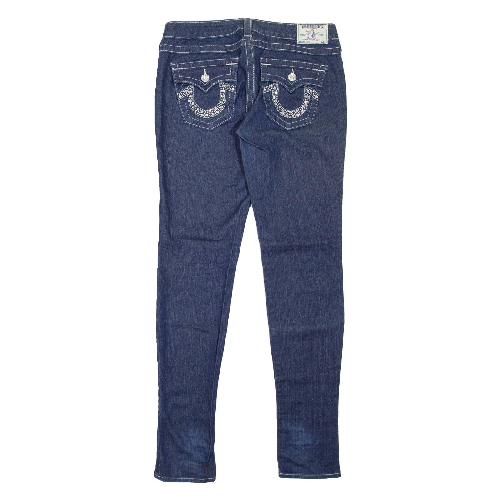 TRUE RELIGION Julie Womens Jeans Blue Slim Skinny W31 L34
