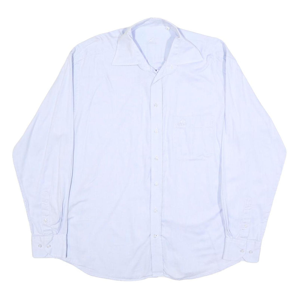 ADIDAS Mens White Cotton Shirt L Classic Button Down Long Sleeve Casual