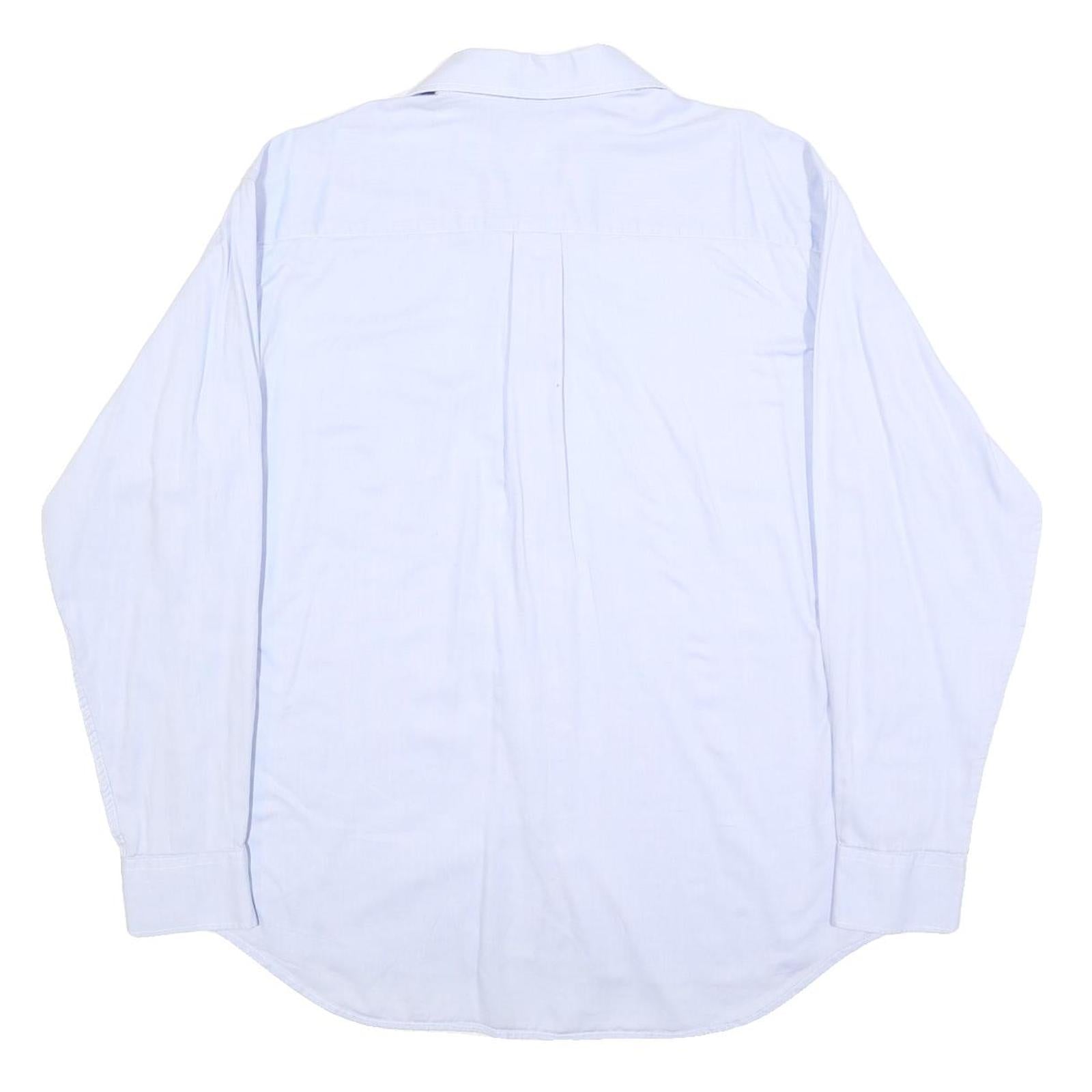 ADIDAS Mens White Cotton Shirt L Classic Button Down Long Sleeve Casual