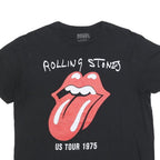 THE ROLLING STONES Womens Black XL Graphic T-Shirt Short Sleeve Crew Neck US
