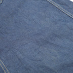 CALVIN KLEIN Womens Blue Denim Straight Midi Cotton Skirt S Pockets Zip