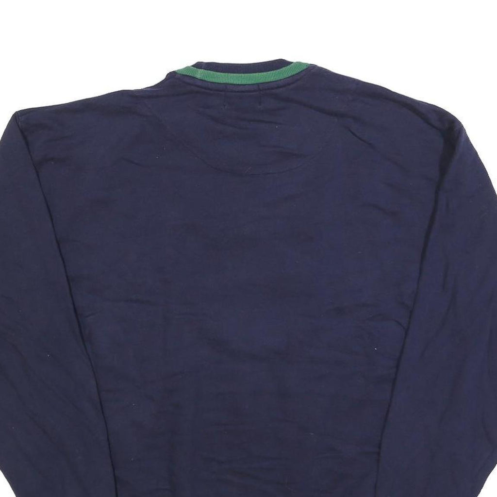 BOSTON TRADERS Mens Navy Blue Green Crew Neck M Golf Sport Sweatshirt