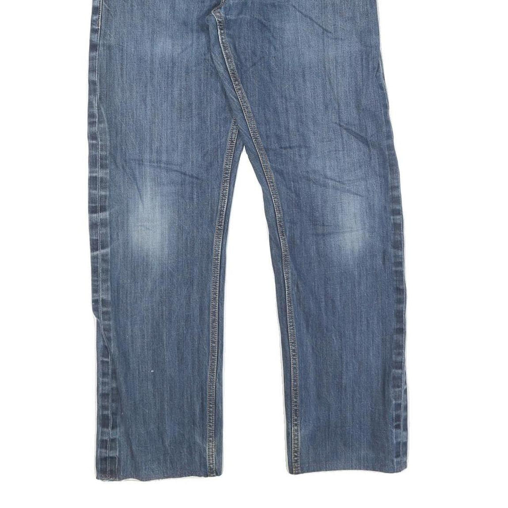 DICKIES Mens Regular Fit Blue Cotton Denim Jeans W31 L28 Button Closure Casual