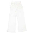 POLO RALPH LAUREN Womens Jeans White Relaxed Flared W25 L29