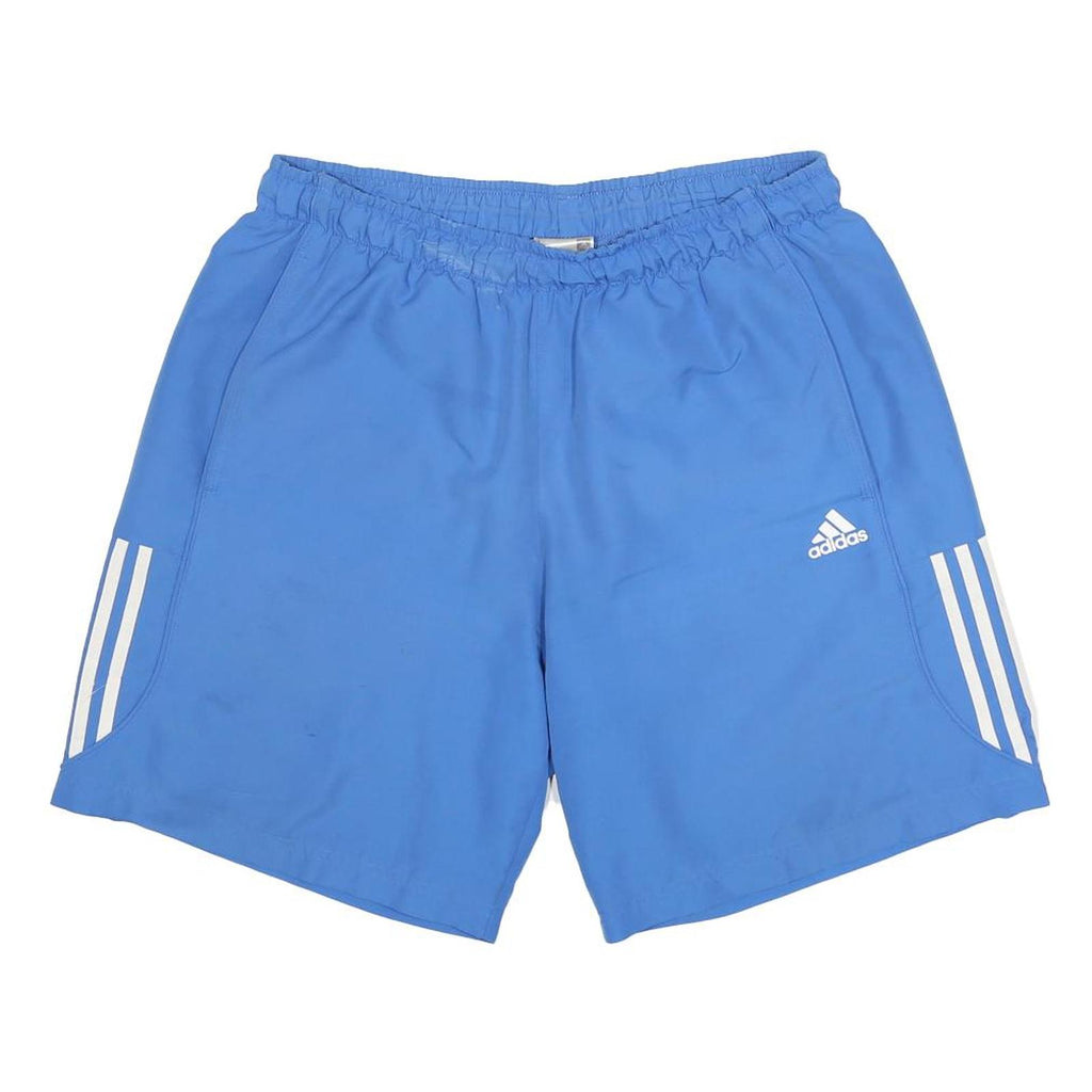 ADIDAS Mens Shorts Blue Casual Sports Size L W30 Three Stripe Logo