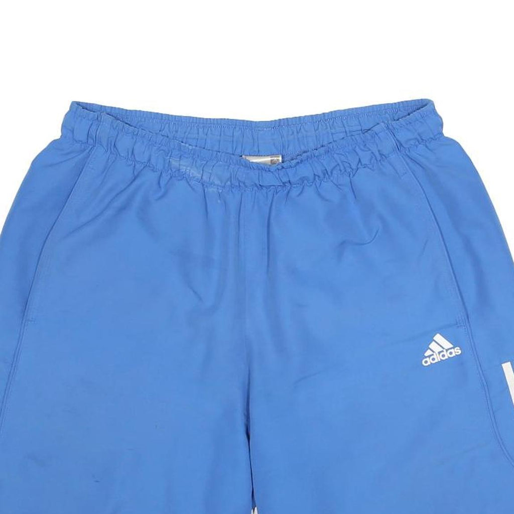 ADIDAS Mens Shorts Blue Casual Sports Size L W30 Three Stripe Logo