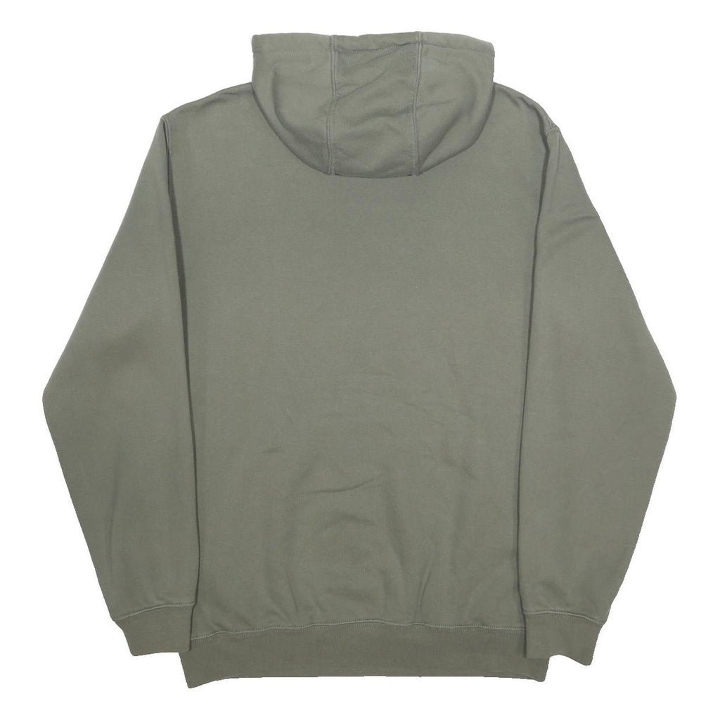 CARHARTT Mens Green Hoodie M Logo Print Cotton Blend Pullover Casual