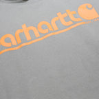 CARHARTT Mens Green Hoodie M Logo Print Cotton Blend Pullover Casual