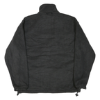 FILA Mens Black Zip Jacket L Polyester Blend Plain Casual Sporty Warm
