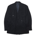 YVES SAINT LAURENT Mens Black Wool Classic Double-Breasted Jacket M Wool