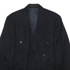 YVES SAINT LAURENT Mens Black Wool Classic Double-Breasted Jacket M Wool
