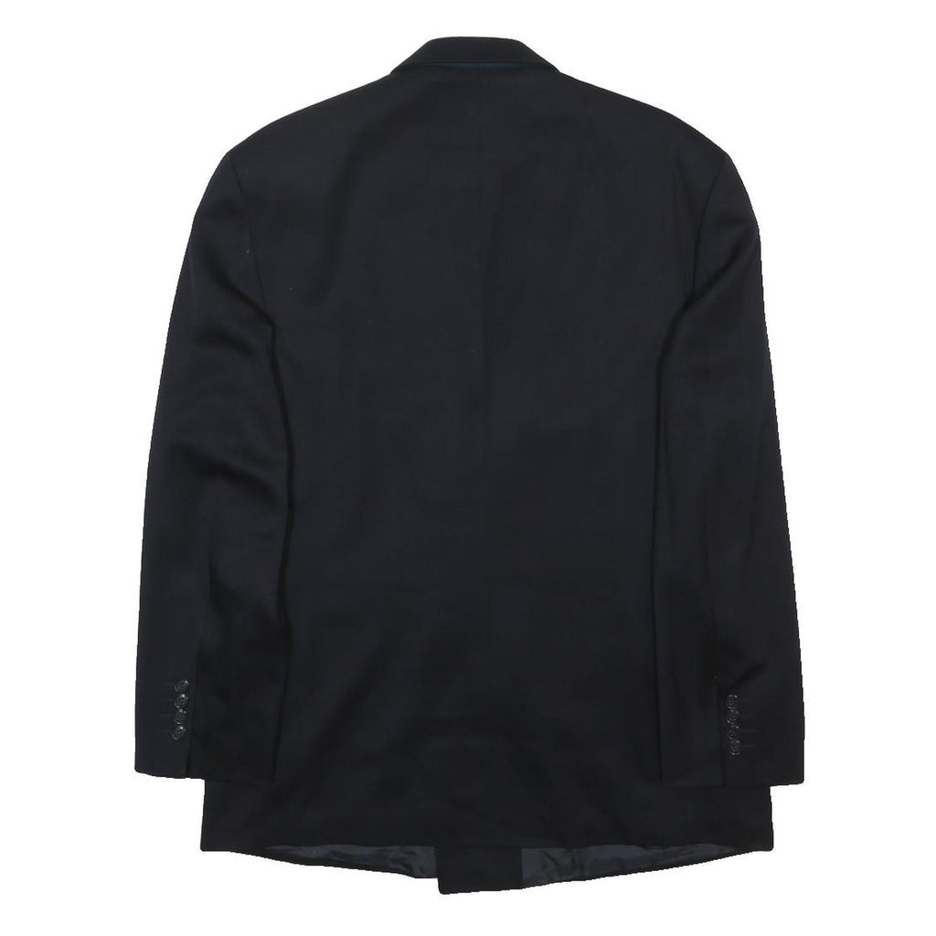 YVES SAINT LAURENT Mens Black Wool Classic Double-Breasted Jacket M Wool