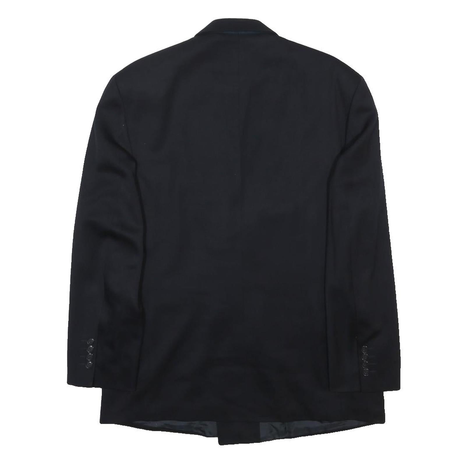 YVES SAINT LAURENT Mens Black Wool Classic Double-Breasted Jacket M Wool
