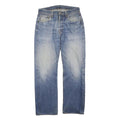 LEVI'S 501 Mens Jeans Blue Regular Straight Denim Medium W30 L40 Classic Button
