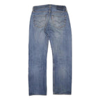 LEVI'S 501 Mens Jeans Blue Regular Straight Denim Medium W30 L40 Classic Button