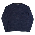 CALVIN KLEIN Mens Jumper Blue V-Neck Tight Knit L