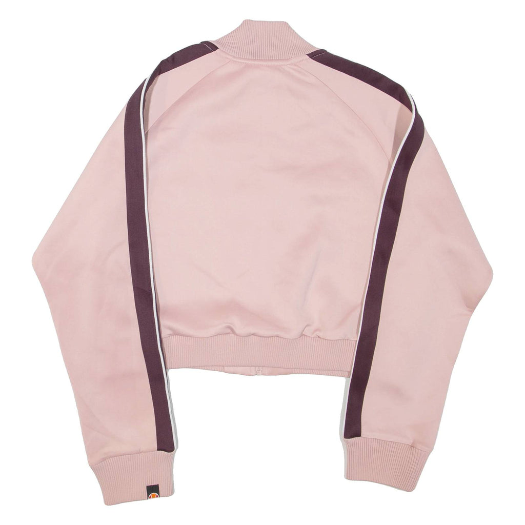 ELLESSE Cropped Womens Track Jacket Pink UK 14