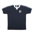 SCORE DRAW Mens Navy Blue & White Classic T-Shirt 2XL Short Sleeve Crew Neck