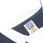 SCORE DRAW Mens Navy Blue & White Classic T-Shirt 2XL Short Sleeve Crew Neck