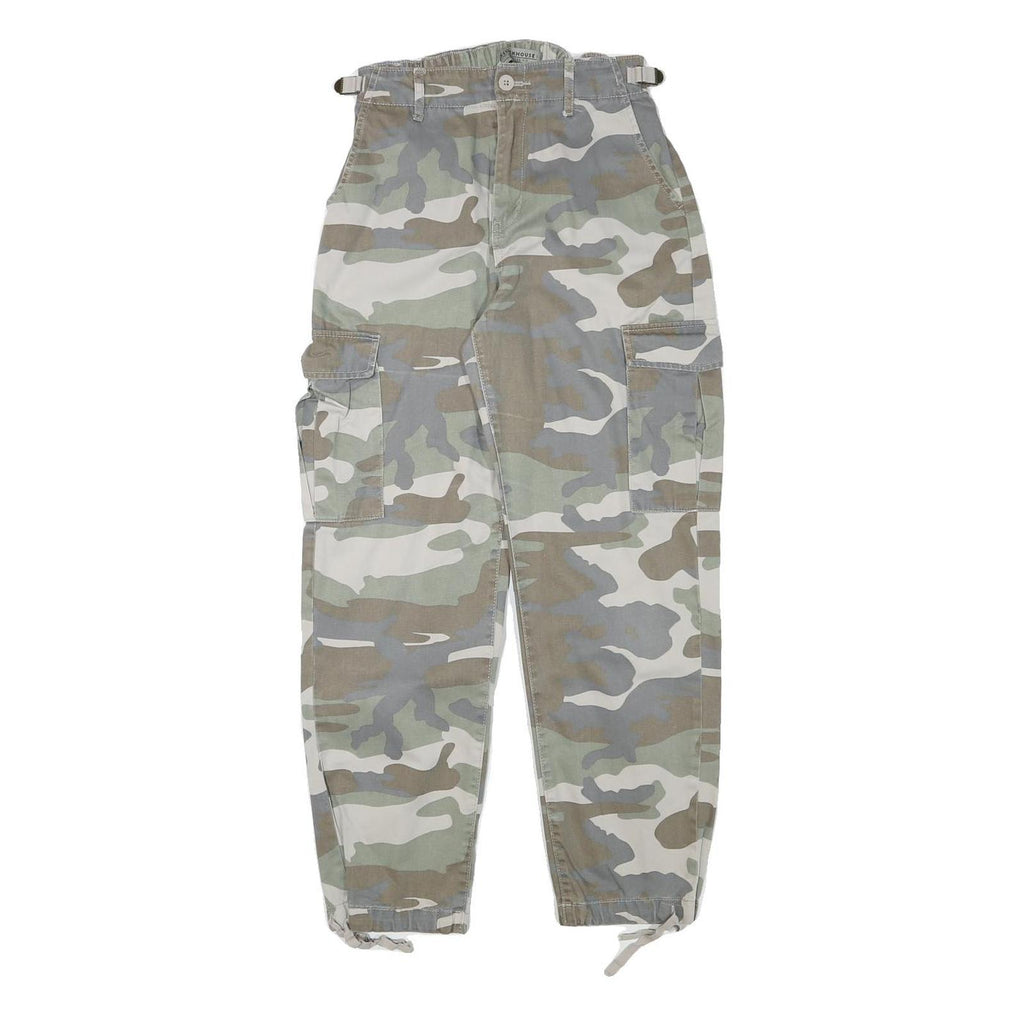 CLOCKHOUSE Mens Cotton Blend Camouflage Relaxed Cargo Trousers W24 L26