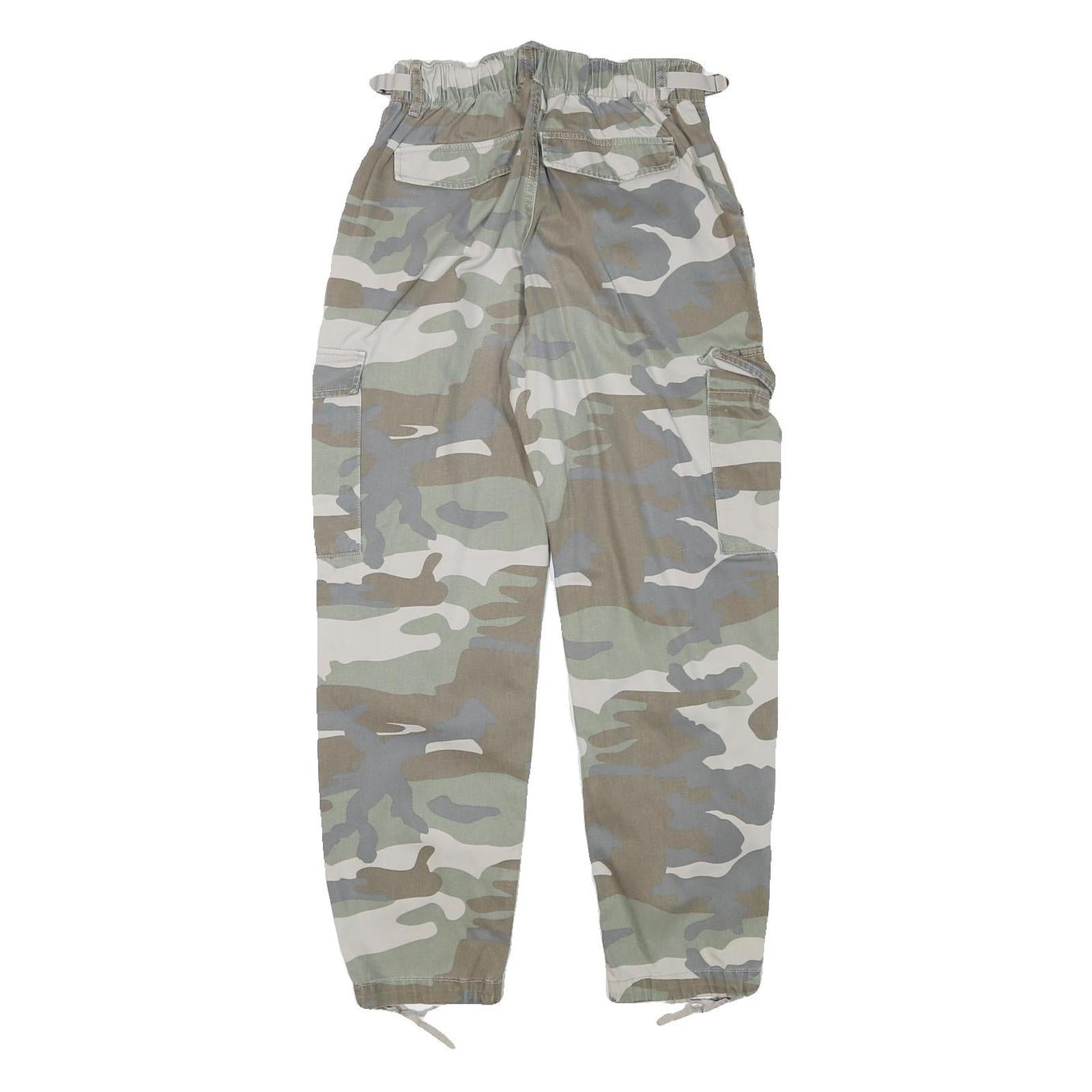 CLOCKHOUSE Mens Cotton Blend Camouflage Relaxed Cargo Trousers W24 L26