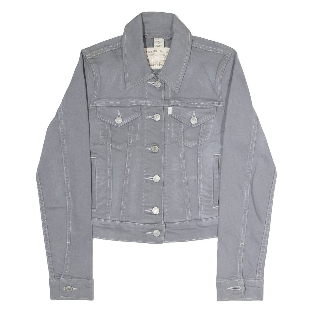 LEVI'S Womens Denim Jacket Grey XS