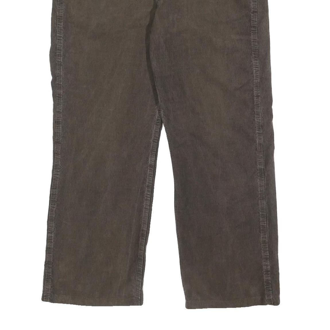 CARHARTT Mens Cotton Brown Regular Straight Trousers W33 L29 Zip Closure Casual