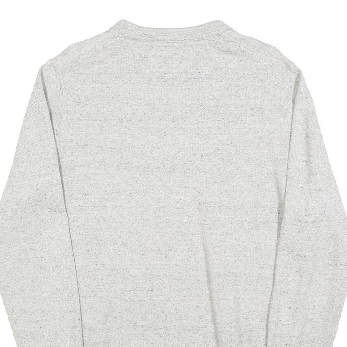 TOMMY HILFIGER Mens Grey Sweatshirt Crew Neck M Cotton Blend Pullover Casual