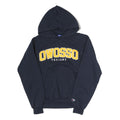 CHAMPION Mens Navy Blue Owosso Trojans Pullover Hoodie S Cotton Comfort